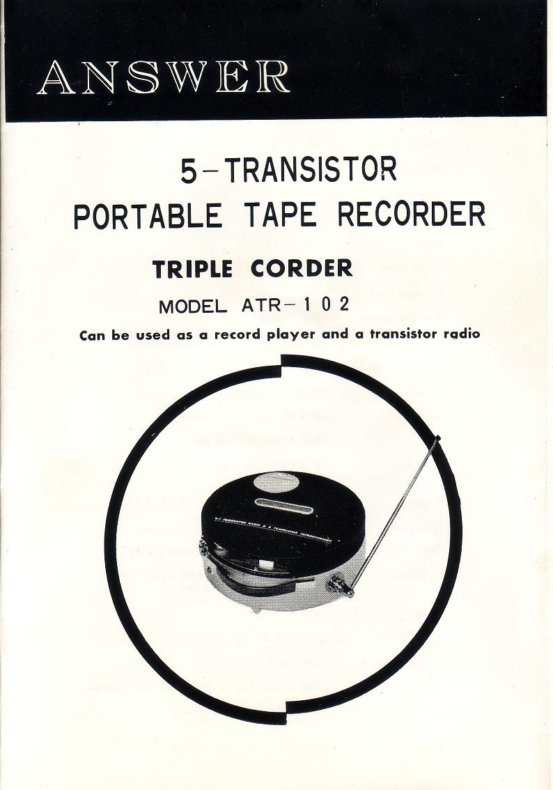 Vintage Technics, Answer triple corder ATR102